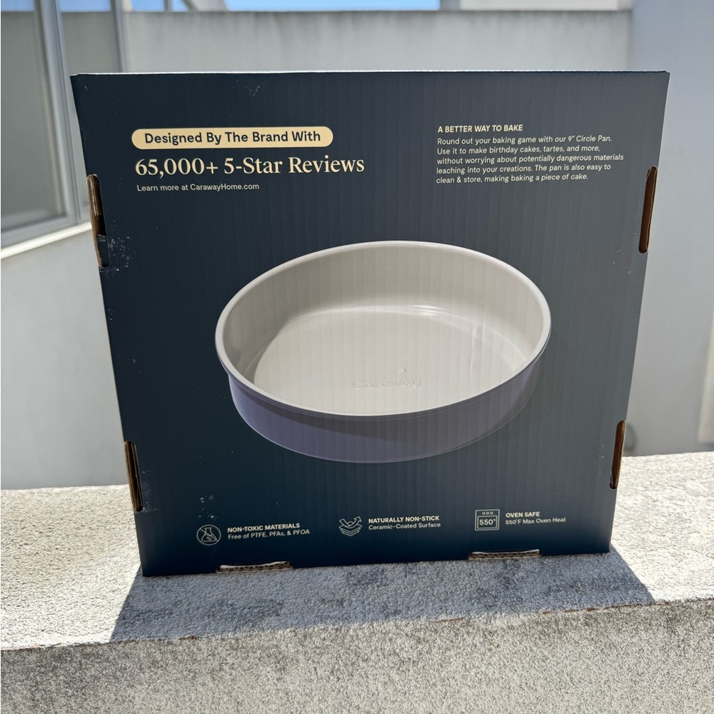 NEW Caraway Ceramic-coated 9” Circle Pan - Grey